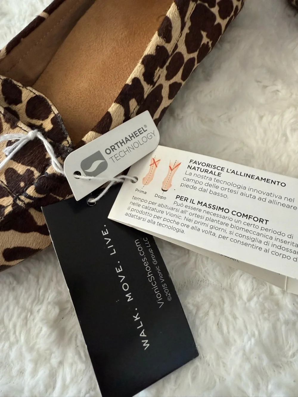 NEW VIONIC Larrun Calf Hair Leopard Print Loafers Slip-On Flats - Picture 8 of 13